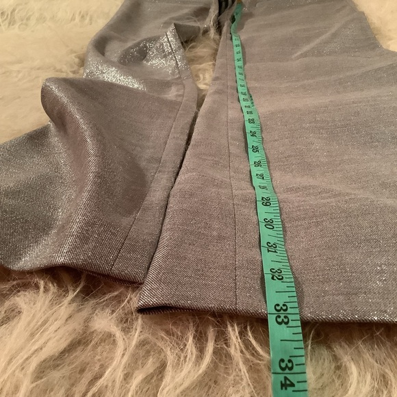 Alice + Olivia Virgin Wool Metallic Trousers - Picture 6 of 8